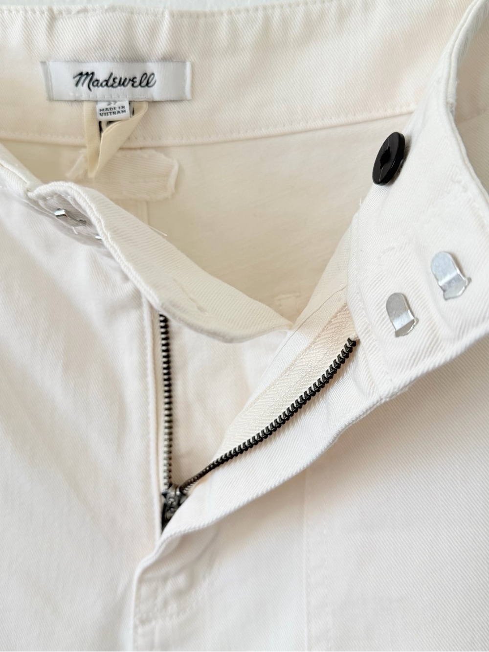 Madewell Off-White Straight Leg Trousers - Picture 7 of 7